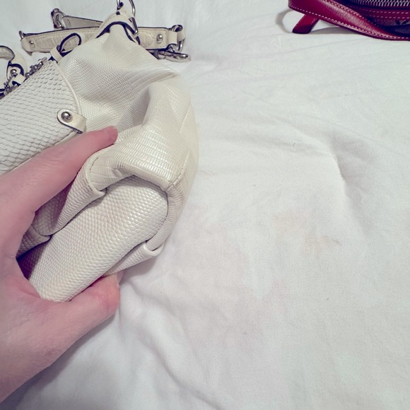 Coach Exotic white satchel crossbody bag #19635 - Picture 6 of 15